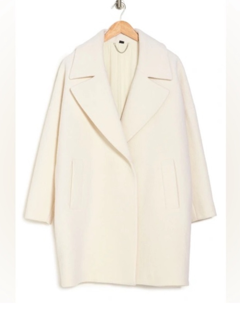 All Saints White Cream Jetta Coat